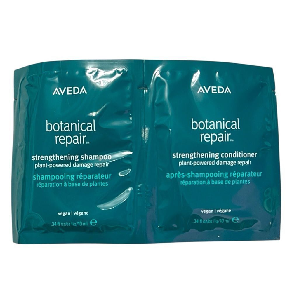 10 Packs Aveda Botanical Repair Strengthening Shampoo And Conditioner Sample Duo - Picture 2 of 10